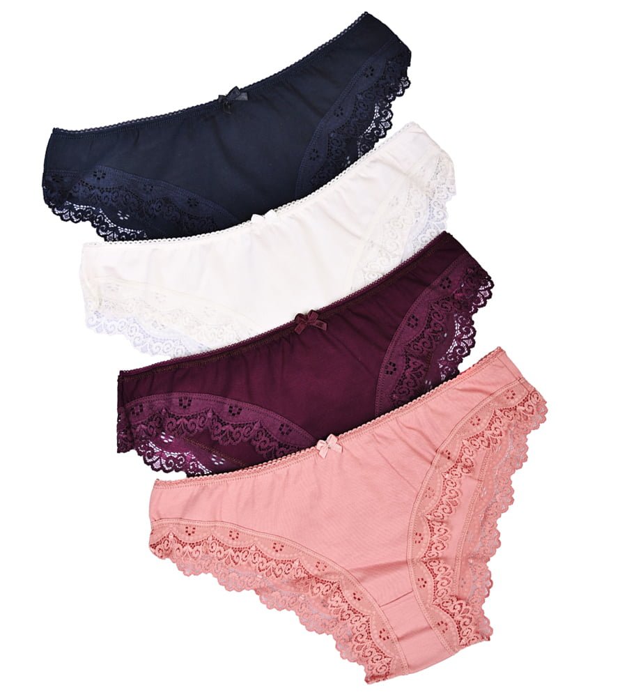 Μονόχρωμα κιλοτάκια με δαντέλα