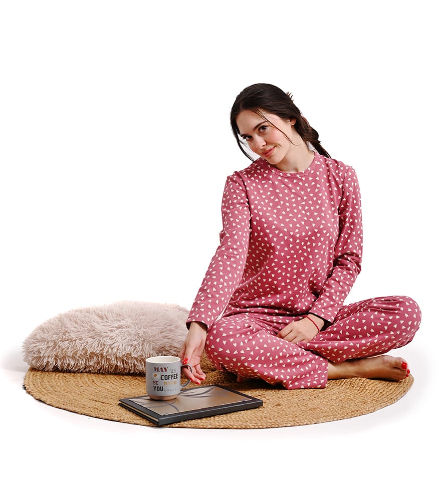 Γυναικεία πυτζάμα καρδίες