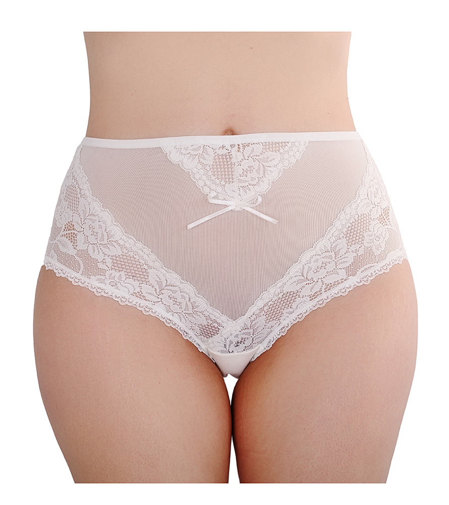 Plus size slip with lace