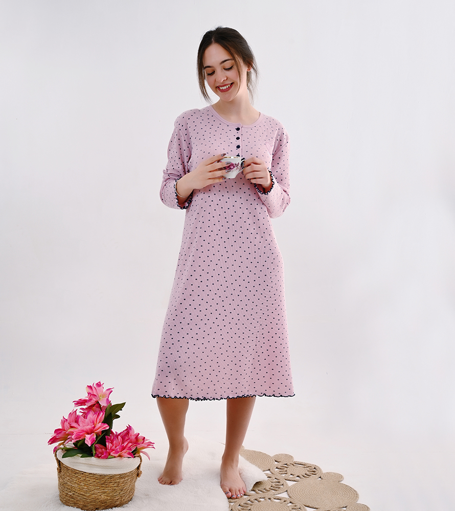 Plus size χειμερινό νυχτικό
