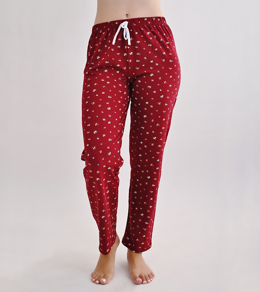 Plus size παντελόνι μπορντώ