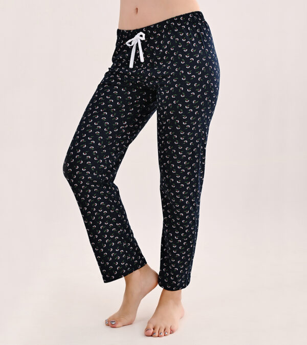 Παντελόνι πυτζάμας plus size μαύρο