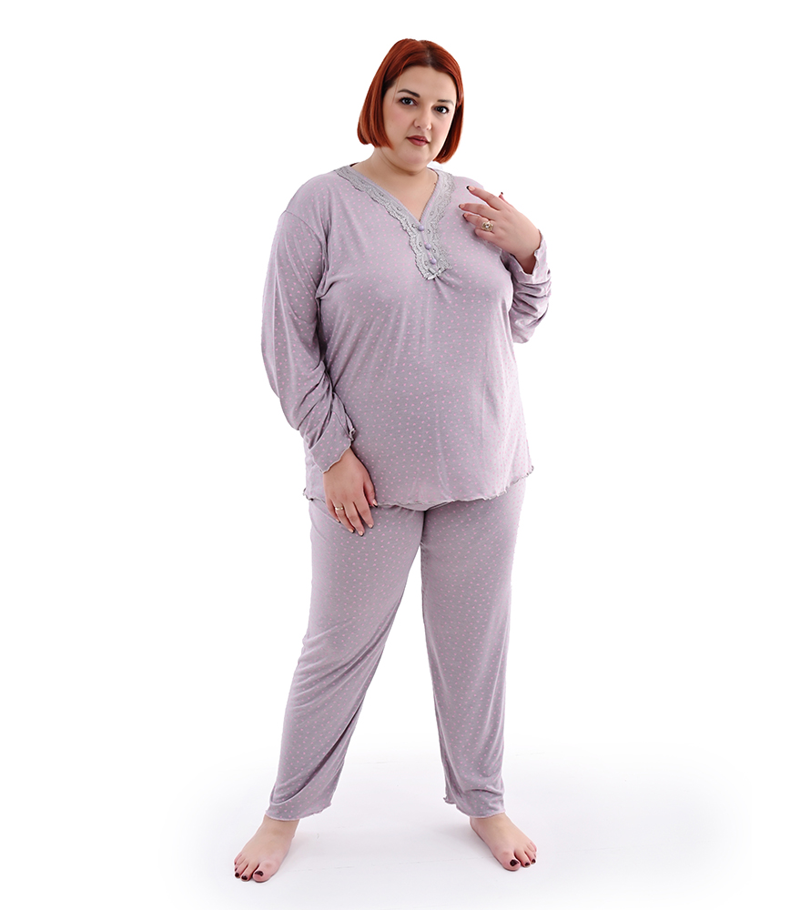 Γυναικεία πυτζάμα γκρι