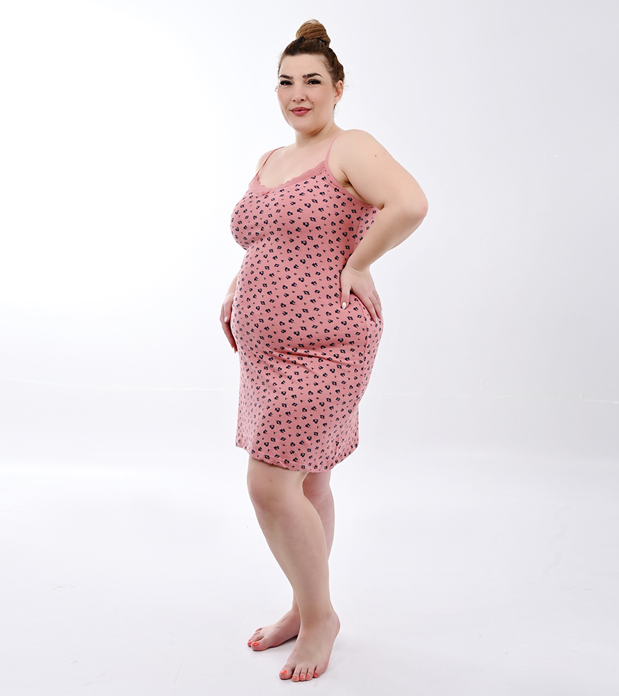 Plus size νυχτικό λεπτή τιράντα