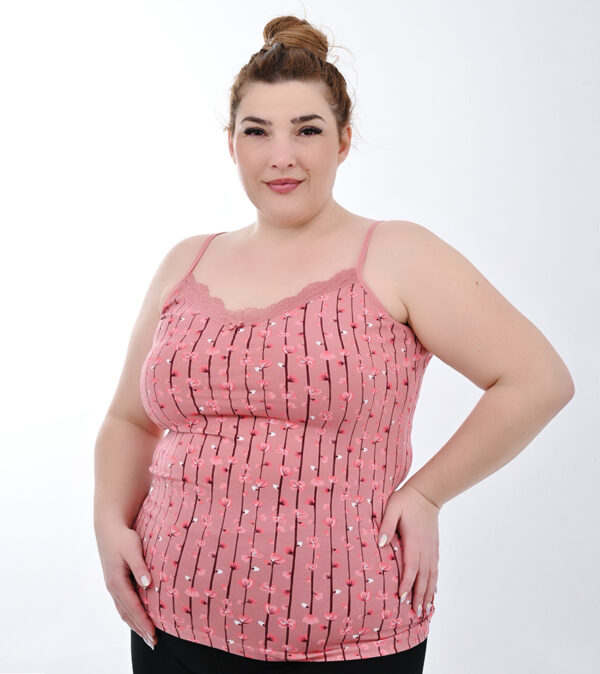 Plus size φανελάκι με σχέδιο
