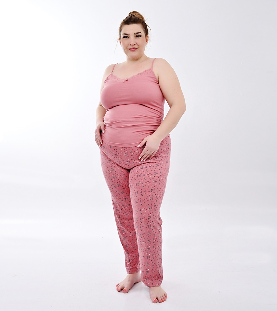 Plus size cotton pajama pants